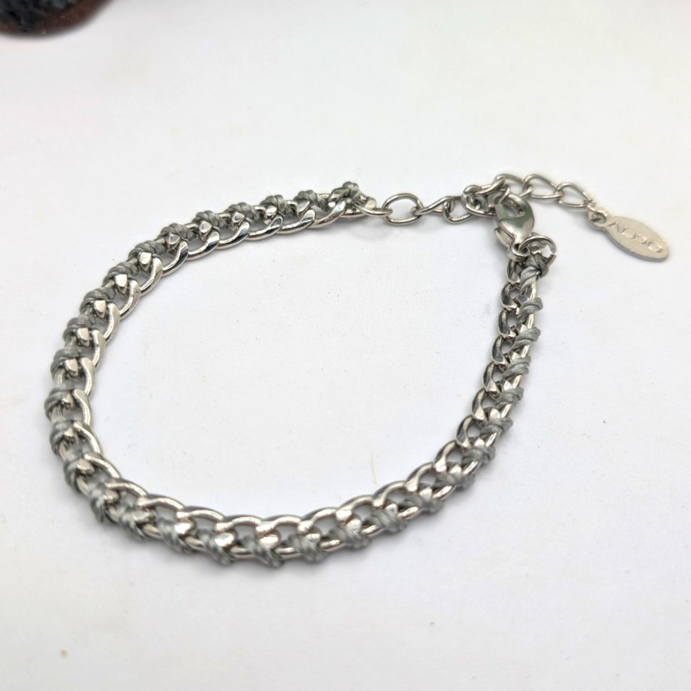 Aldo Silver Chain Bracelet